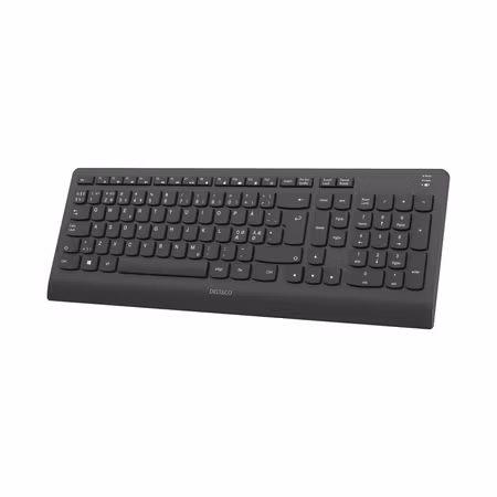 DELTACO TB-903 Bluetooth Tangentbord – Tyst låg profil, svart