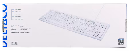DELTACO TB-628 Tangentbord – Slimmat & USB-anslutning