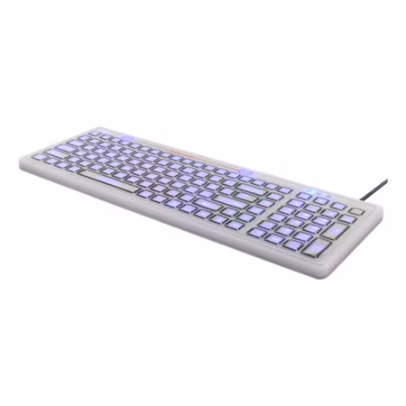 Vattentätt silikontangentbord TB-508 med LED – DELTACO, IP68, Nordisk layout