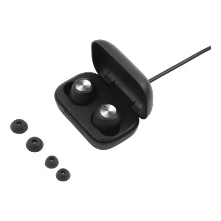STREETZ TWS-110 Trådlösa In-Ear Hörlurar – Svart | Bluetooth 5 och Laddningetui