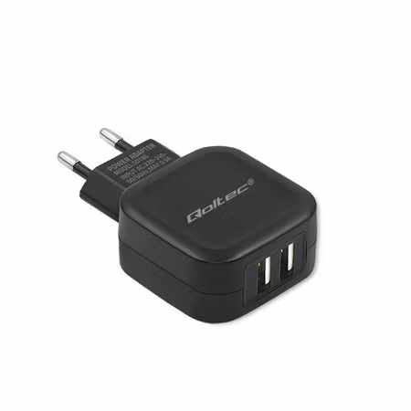 Qoltec Laddare 17W | 5V | 3.4A | 2xUSB