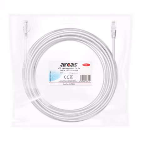 ARCAS CAT5e nätverkskabel 5 m – UTP, grå