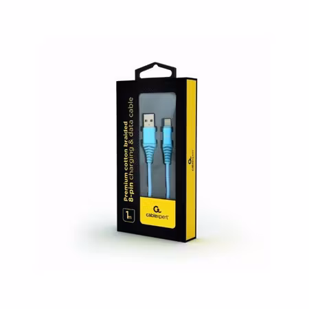 CableXpert USB-A till Lightning-kabel 1 m – turkos