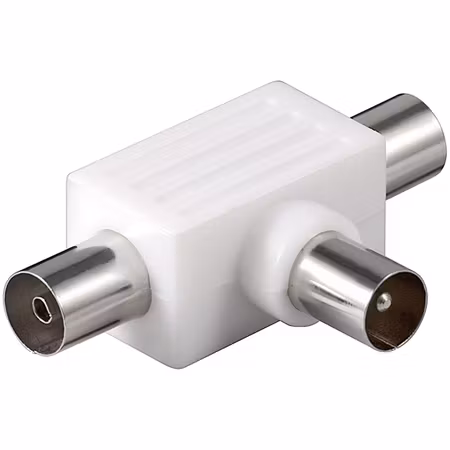 Koaxial T-adapter: 2 Koaxial hona > Koaxial hane