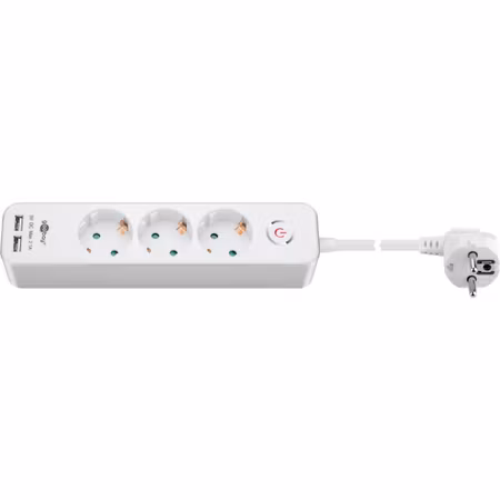 Gtenuttag Power Strip 3-vägs med switch och USB