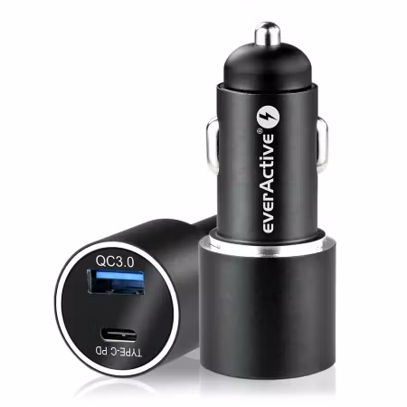 everActive CC-20Q billaddare 36W – USB-C PD + USB-A QC 3.0