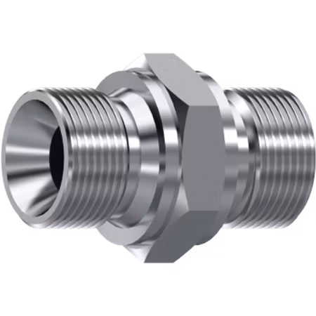 Rostfri dubbelnippel 1 tum BSP – DICSA Z101016, 2-pack