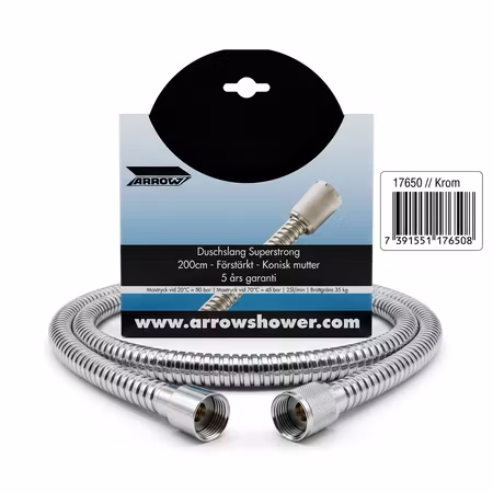 Arrow Superstrong duschslang metall 200 cm
