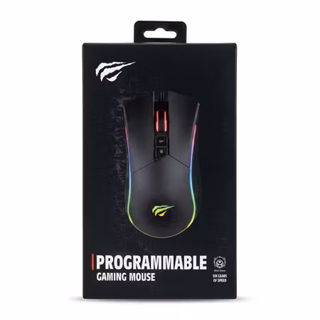 Havit MS1001 Gamingmus RGB USB – 5-pack