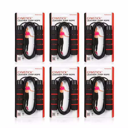 Gymstick Läderhopprep 275 cm – 6-pack