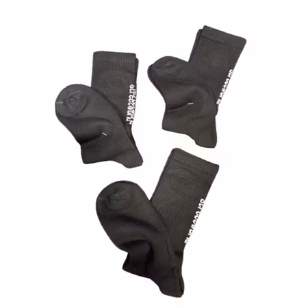 Streetworld 3-pack strumpor – svart, stl 35–39