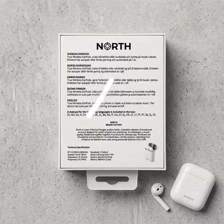 North Touch One True Wireless Hörlurar – Bluetooth / USB-C
