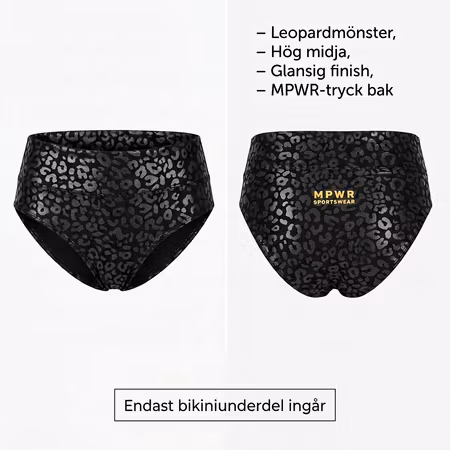 MPWR Sportswear Bikiniunderdel leopard – stl S