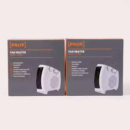 PROF värmefläkt / konvektorelement 2000W – 4-pack