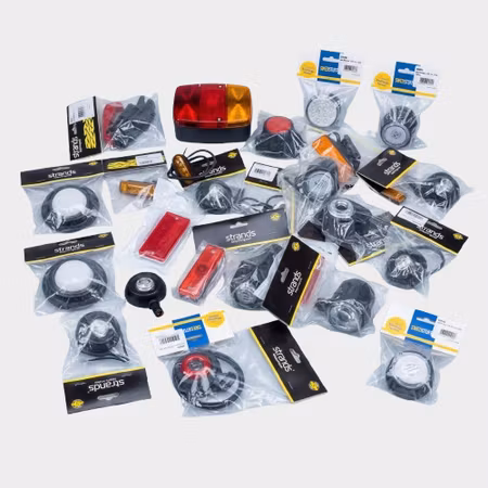 Fordonsbelysning och reflexer – blandat restparti Strands/Swedstuff