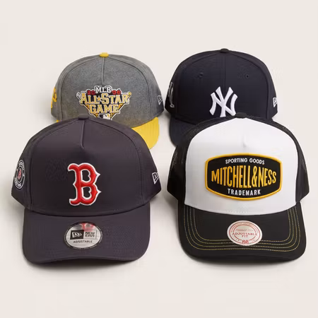 Märkeskepsar – New Era & Mitchell & Ness, 4 st