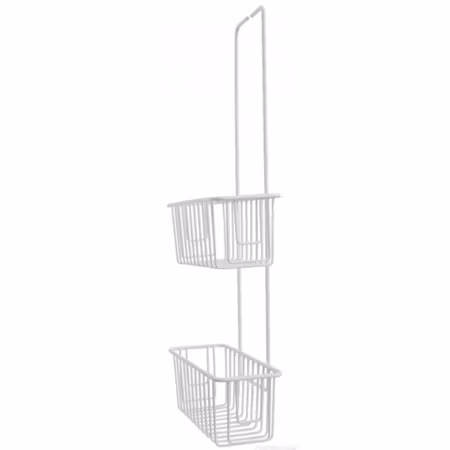 Demerx Mixer Shelf Twin duschkorg vit – 2 hyllor, 1 st