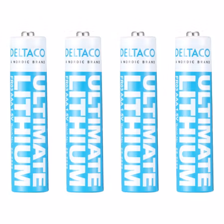 DELTACO Ultimate Lithium AAA / FR03 – 4-pack
