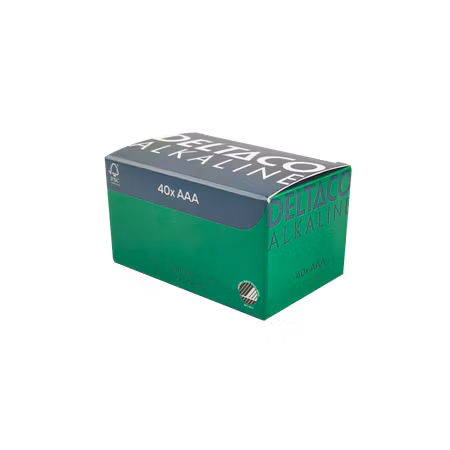 DELTACO AAA / LR03-batterier – 40-pack