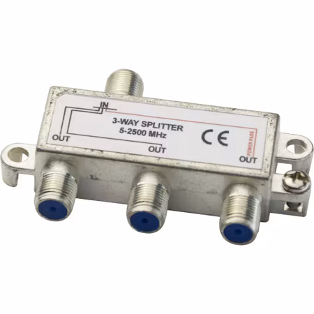 QNECT TV-splitter 1 till 3 – F-kontakt, Class A