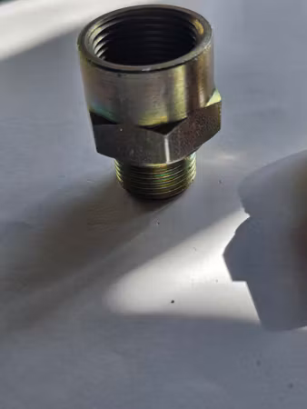 Rak hydraulikadapter BSP 5/8 utvändig – 3/4 invändig, 2-pack