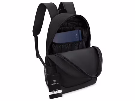 Zagatto Scout ZG63 svart ryggsäck 16L – för laptop & A4