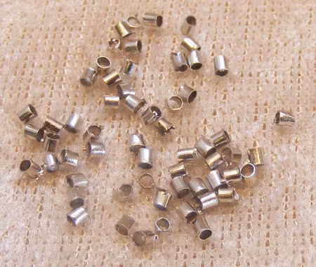 Klämpärletub, antiksilver