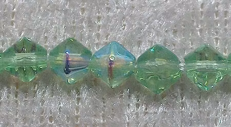 Bicone, Ljusgrön AB, 6 mm