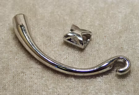 Stel armbandsdel/fäste, med krok