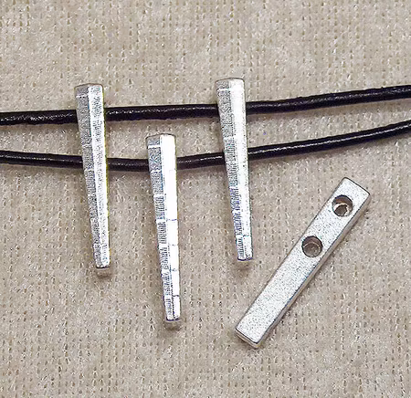 Mellandel/Connector/Slider mm, antiksilver