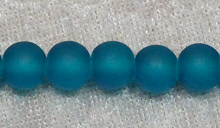Satinpärla, 8 mm, teal