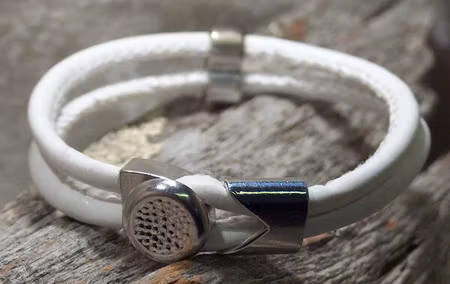 Materialsats, Armband - Knapplås med rund knapp + enfärgad rem