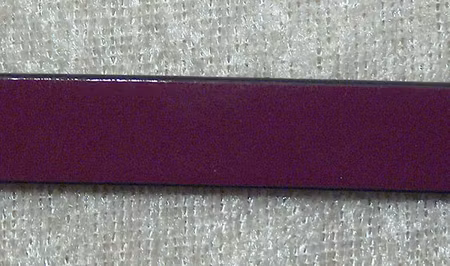 Platt läderrem, mörklila/mörk fuchsia/svart