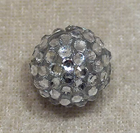 Resinstrassboll, transparent/silver