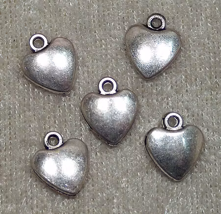 Hjärtberlock/Tag, Antiksilver