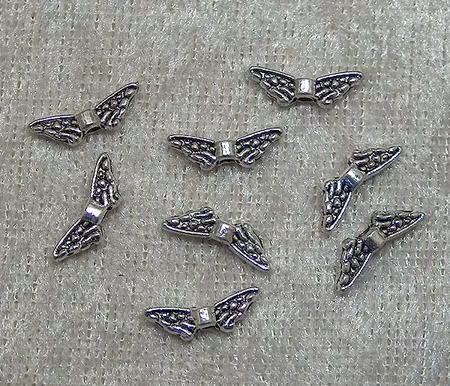 Änglavinge, mini 2, antiksilver