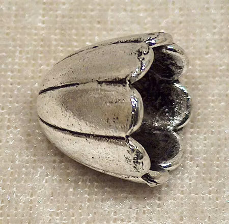 Pärlhatt/änglakjol, antiksilver