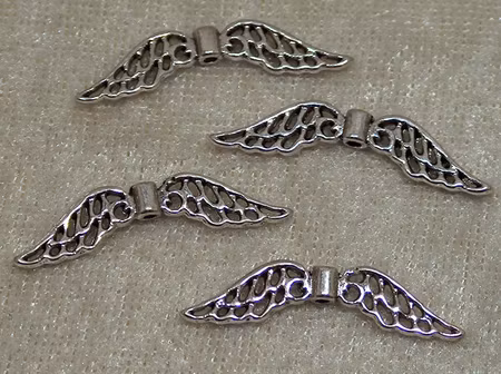 Änglavingar, antiksilver