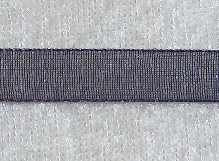 Organzaband, 6 mm, Svart
