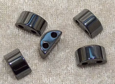 Hematit, connector, 13 x 6 mm, MAGNETISK