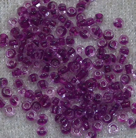 Lila/Lilalined Rocaille, 1,9x2 mm