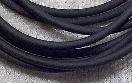Gummirem, Svart, 2 mm