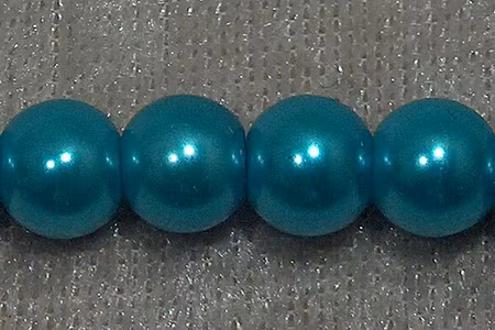 Vaxad glaspärla, Turkos