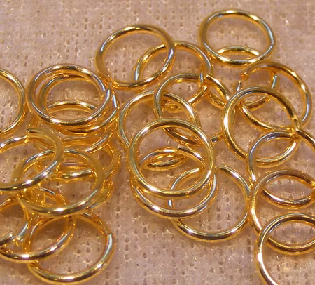 Bindringar, guld, 8x1 mm