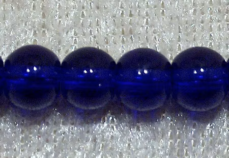 Glaspärla, Kornblå, 8 mm