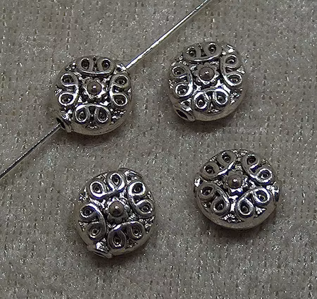 Mellandel, Plattrund, Antiksilver