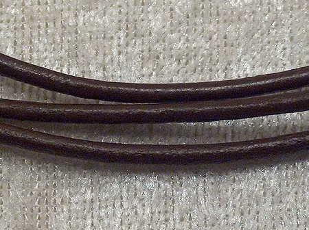 Läderrem, Brun, 2 mm