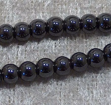 Hematit rund 4 mm