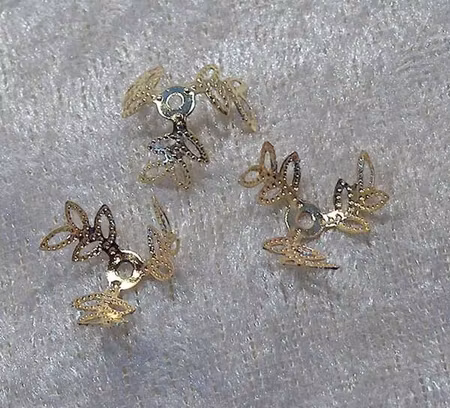 Pärlhatt, Guld, 16 mm