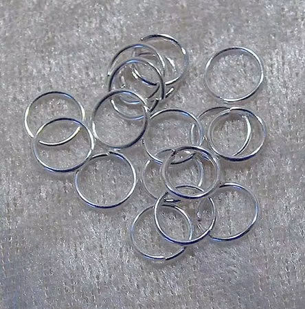 Bindringar, Silver, 8x0,8 mm